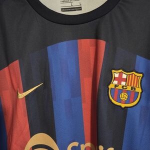 Nike Blue and Red Men's Jersey